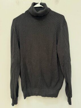 Canali Black Edition Turtleneck Sweater in Size 50